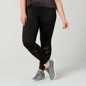 SHEIN Curve 1XL Women's Leggings Black Full bodied fit (around the waist-belly)